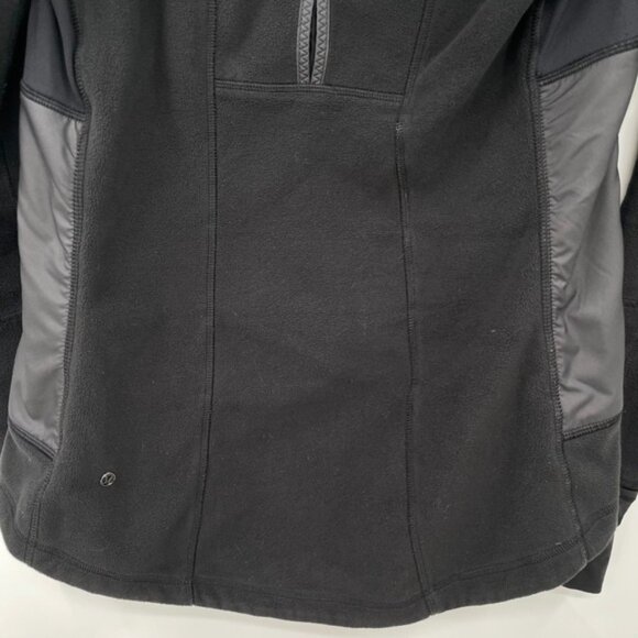 Lululemon Jacket FLEECY KEEN JACKET lll Reflective Winter Hoodie Black Size 8 - Picture 14 of 16